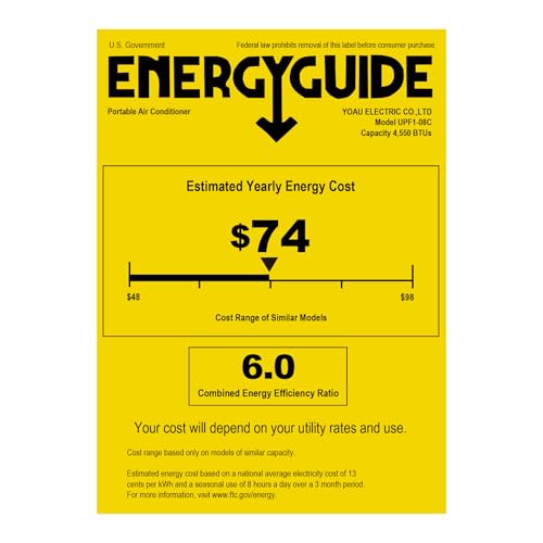 image for Uhome Portable Air Conditioner, 8000 BTU Compact AC Unit with Cooling,