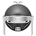 ROVSUN Chafing Dish Buffet Set,6 Quart Roll Top Stainless Steel Chafer, NSF Round Set with Food Pan, Water Pan and Fuel Holders, for Wedding, Parties, Banquet, Catering Events