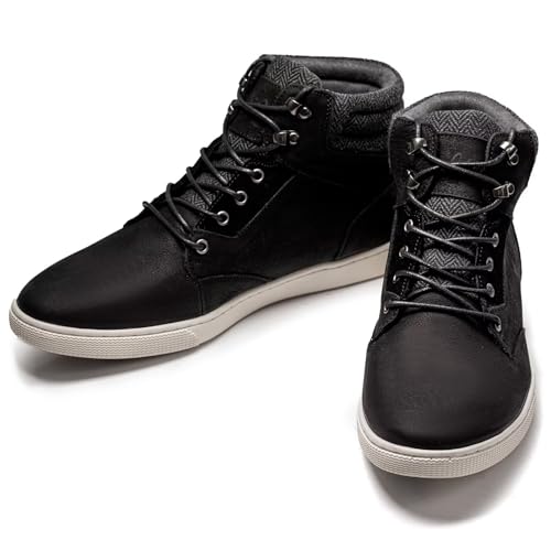 Image of Arkbird Casual Sneaker Boots, High-Top Sneakers Lace-up Leather Chukka Shoes for Men
