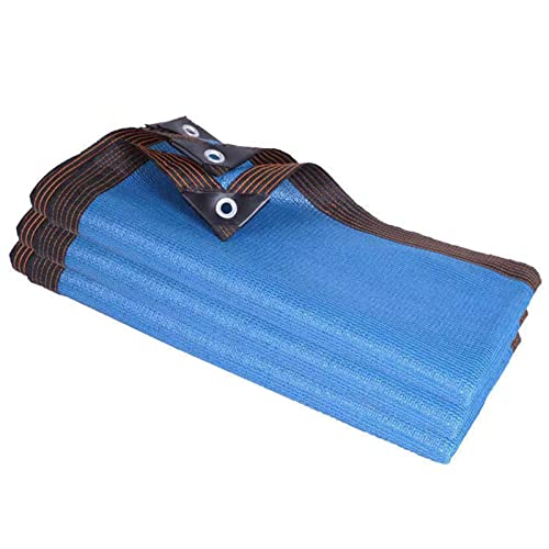 Sonakia Blue Shade Netting, Outdoor Shade Net, Uv-Resistant Privacy Screen, Windbreak Shade Net for Greenhouse/Plant/Courtyard, with Grommets, Shade Sail,2x3m(7 * 10ft)