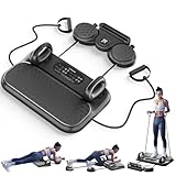 Pilates Board, 6-in-1 Portable Pilates Reformer Machine with Adjustable Resistance,Home Gym Equipment for Core & Full Body Workout, Pilates Trainer for Women