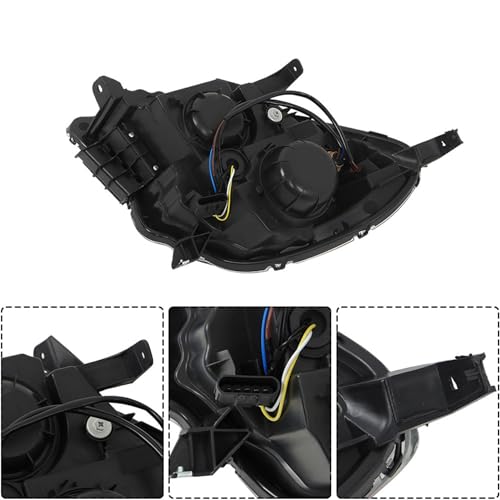 WFLNHB 2PCS Driver and Passenger Side Headlight Assembly Replacement for Chevy Equinox 2011-2015 Headlights Halogen Type w/o Clear Reflector by WFLNHB - Image 4