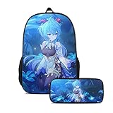 Bitfill 17 Inch Anime Backpack Lightweight Travel Casual Daypack 3D Printing Laptop Backpacks Gifts