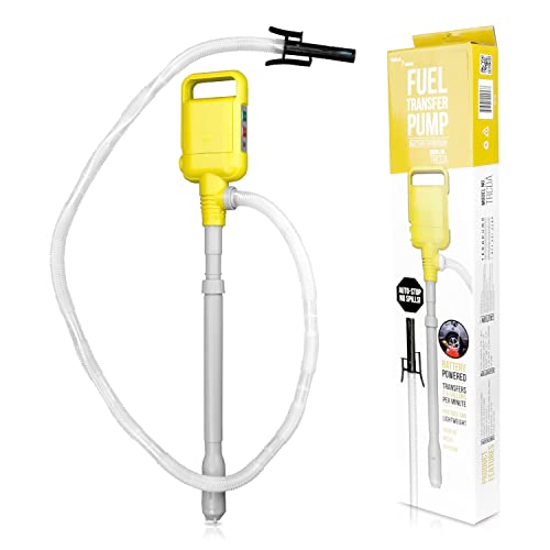 TERA PUMP - Telescoping Utility Water Transfer Pump with Auto Stop Nozzle (2.6 GPM Flow Rate) Fuel Transfer Pump - Transfer Water and Other Liquids from Hard to Reach Areas -  A-TP-TRCDA-MA24-001