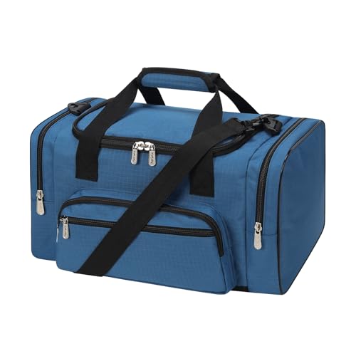 Image of Small Gym Duffle Bag, 17 inch, Royal Blue | Carry On Weekender Bag, For Travel Sport, 17x10x9 in