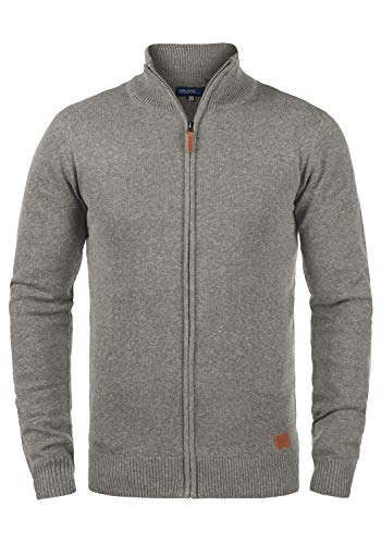 Veste en tricot regular fit BLEND BHNorman pour homme avec fermeture éclair