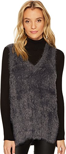 Jack by BB Dakota Women's Damon Soft Eyelash Sweater Vest, Forged Iron, Large