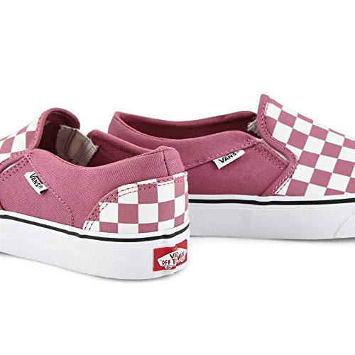 Vans Vans Women's Asher Sneaker, Multicolour Checkerboard Heather Rose White Xwm, 38.5