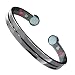 Gunmetal Color Copper Rheumatoid Arthritis Migraine Carpal Tunnel Pain Relief Fashion Jewelry Healing Magnetic Infrared Therapy Bracelet Gift Men's Women's
