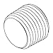 Tompkins Industries 3508-HHP-02 BSPT Countersunk Plug, 1/8-28, Steel