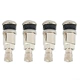 【Elegante e 】 Dai alle tue ruote in acciaio inox una finitura perfetta con queste valvole a bullone ultra resistenti e leggere. Realizzate in lega di alta qualità e cromate, queste valvole sono progettate per resistere a pressioni fino a 80 PSI (5BAR) per prestazioni di lunga durata.