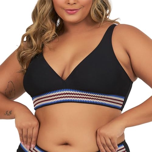 Top Biquíni Banho De Mar Sem Bojo Elastic Crochê UV50