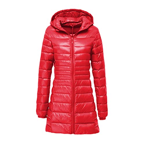 Doudoune longue femme en duvet de canard blanc pour affronter le grand froid