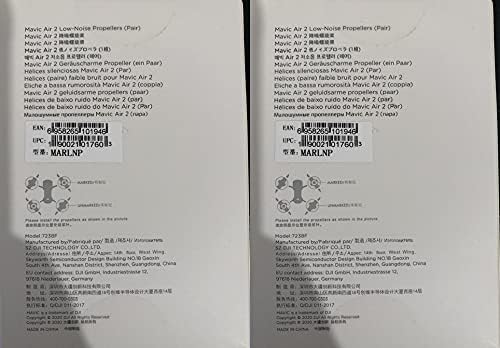 Miniatura 6 de Amazetech DJI Mavic Air 2 original (compatible con Mavic Air 2S) hélices de bajo ruido, 2 pares con 2 bolsas de hélice, DJI Mavic Air 2 Mavic Air 2S