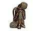 Produktbild Brillibrum Design Thai Buddha Schwarz-Goldfarbene Buddha-Figur 16 cm Buddha ruhend sitzend Meditierend Dekofigur Feng Shui aus Polyresin Thai-Buddha schlafend (Variante 2)