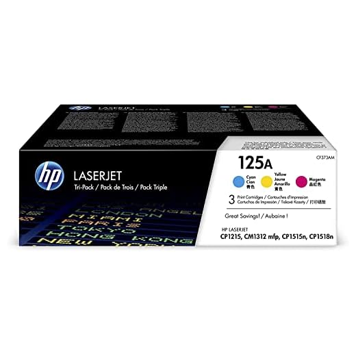 HP 125A (CF373AM) Multipack Original Toner Cyan/Magenta/Gelb für HP LaserJet CM1312, CP1215, CP1515, CP1518