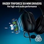 Razer BlackShark V2 X PlayStation Gaming Headset: 50mm Drivers - Cardioid Mic - Lightweight - Comfortable, Noise Isolating Earcups - for PS5, Xbox Series X, PC, Switch via 3.5 mm Audio Jack - Black - Image 2