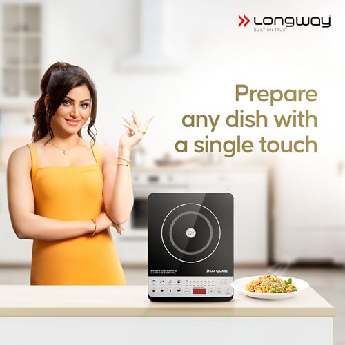 Longway Cruiser IC 2000 Watt Induction Cooktop with Auto Shut-Off & Over-Heat Protection With 8 Cooking Mode & BIS Approved | 2-Year Warranty | (Black, Push Button) view 2