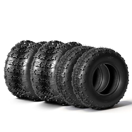 MOTOOS 21x7-10 Front & 22x10-10 Rear ATV UTV Tires 21x7x10 & 22x10x10 All-Terrain Mud Tires Non-Directional Tread Tubeless Set of 4