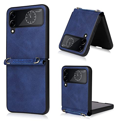 Coque Samsung Galaxy Z Flip4 5G protection rigide mince bleu translucide
