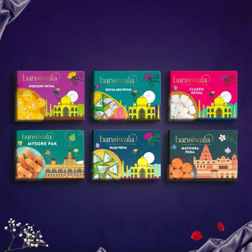Image of Bansiwala Classic Agra Petha 350g Pack of 3 - Original Dry Agra Ka Petha | Soft and Juicy Indian Sweet | Sweets Gift Box | Vegan & Preservative-Free | Delicious Indian Mithai!