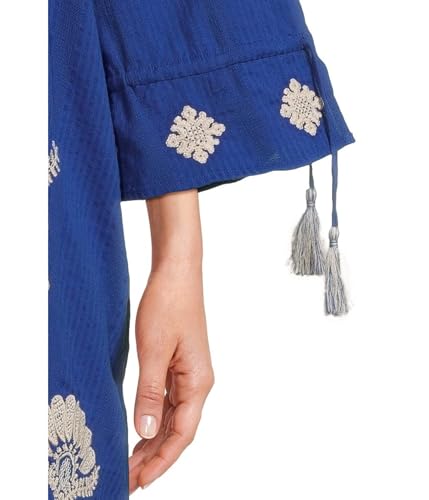 Johnny Was Women's Tie Front Kimono Sleeve Dress (Slip)4