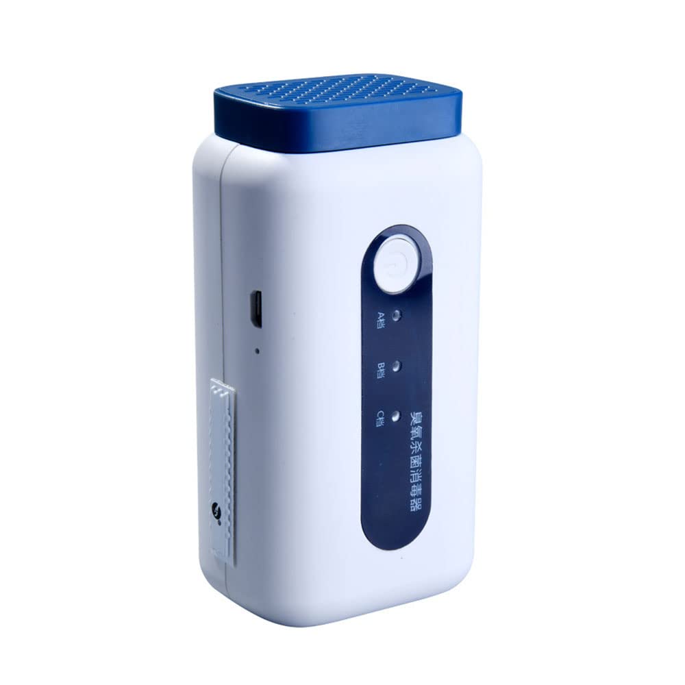 Generador de ozono Desodorante Hogar O3 Purificador de aire Ionizadores de aire portátiles con 2 interfaces para respirador Caja de zapatos Refrigerador Coche, Carga USB