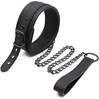 Halsband & leine Bdsm Adult Sex Toy Schwarz Halsband damen für sex Collar Lederhalsband männer fetisch Sexhalsbänder Bdsm halsband choker leder männer Collar choker FOPS B17