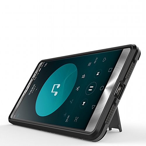 Dwaybox Huawei Mate 8 Hybrid Case 2 In 1 Heavy Duty Armor Hard Back Cover Case For Huawei Mate 8 Case With Kickstand (Black Plus Gray) #TOP3