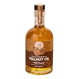 Fresh Vintage Farms 100% Undiluted Cold Pressed Walnut Oil | Wholesome & Nutritious Healthy Cooking Oil for Cooking, Baking, Grilling, Dipping, & Salads | Walnut Oil - 12.68 Fl Oz, Pack of 1