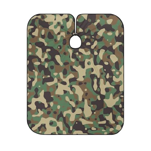Peignoir de coiffeur camouflage vert grand format 144x170cm - 6