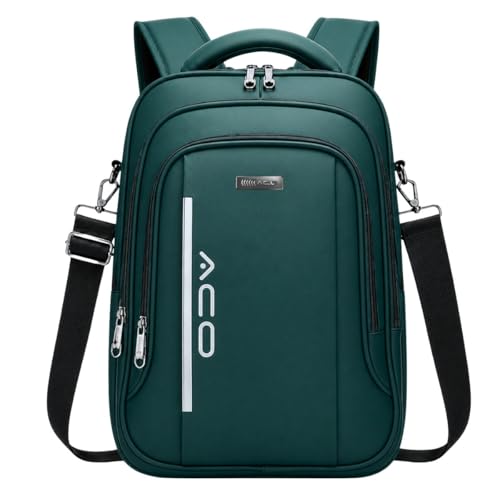 Mochila Masculina Feminina Casual Média Dia a Dia Reforçada Com Alça Transversal Urbana Faculdade Escola Trabalho (Verde)