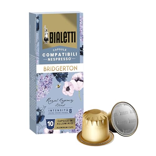 Bialetti Caja 10 Cápsulas Bridgerton Compatibles Nespresso® Sabor Royal Regency