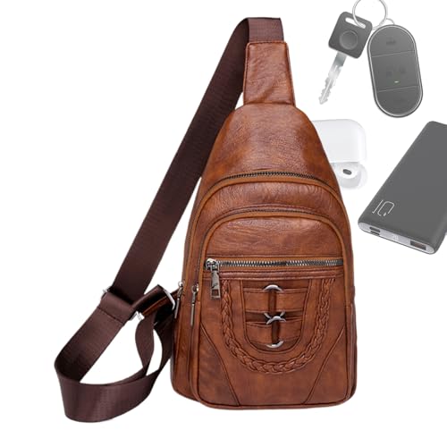 Sac à bandoulière de voyage femme imperméable à compartiments multiples - 7