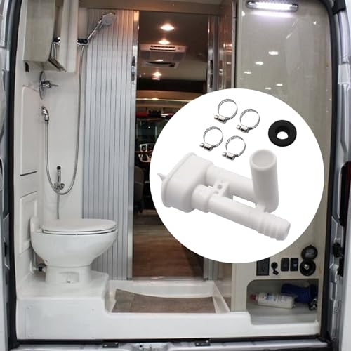 Image of kingsea 385316906 RV Toilets Vacuum Breaker Kit Compatible with Dometic Sealand VacuFlush Traveler Toilets Without Hand Sprayer Hook Up