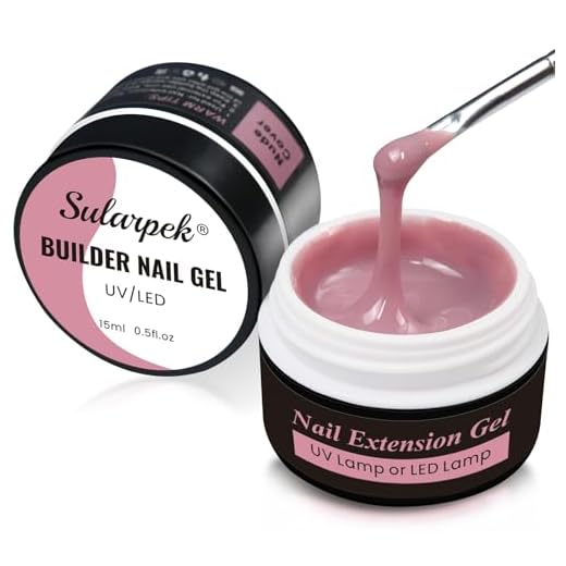 Sularpek Gel Ricostruzione Unghie, 2*15ml Naturale Gel Unghie, Gel Cover Costruttore Alta Densità, Tissotropico Modellante per Ricostruzione Unghie, Allunga e Ripara