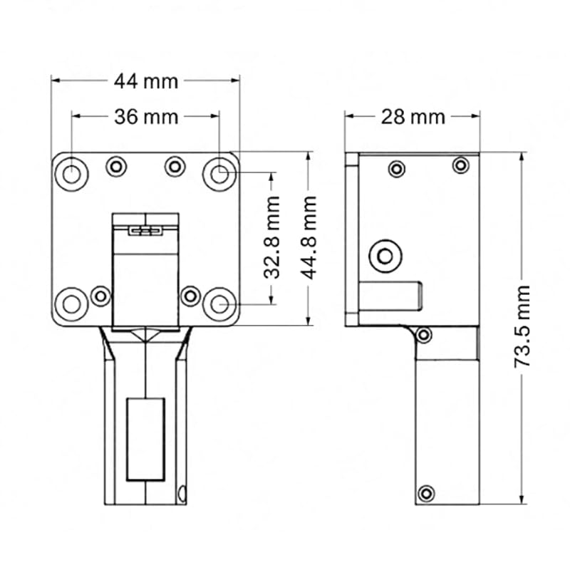 SPARKHOBBY 5KG 55g Tren de Aterrizaje retráctil eléctrico con Dirección de Bloques de Metal para RC 3-5kg FPV Avión dron de ala Fija (1 Juego de 3 Piezas)