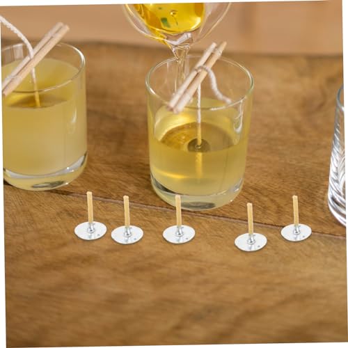 Angoily 100 pzas Pabilos para Velas en Rollo de Cera de Abeja miniatura 5