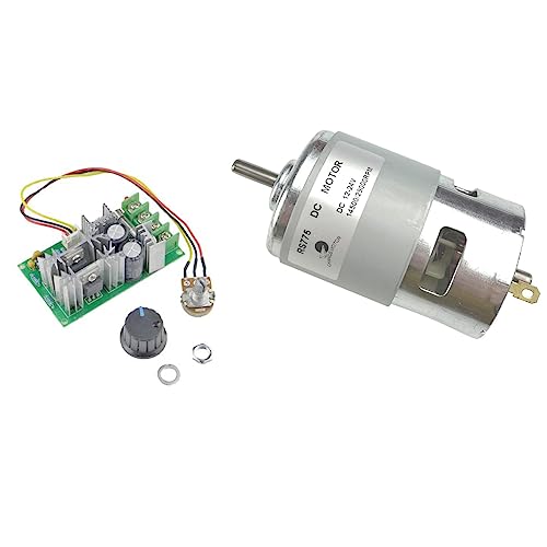 CHANCS Herramienta Eléctrica 775 12V/24V 14500RPM 29000RPM Mini Motorreductor DC con PWM para Sierra Circular