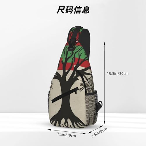 Bolso bandolera con bandera Palestina para senderismo miniatura 4