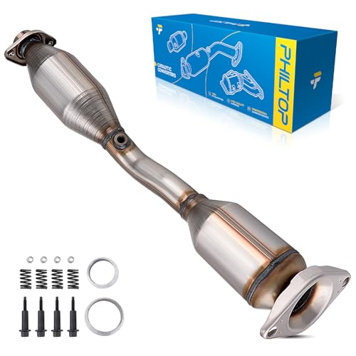 PHILTOP Rear Catalytic Converter Kit Compatible with Nissan 2007-2012 Versa 1.8L, 2009-2011 Versa 1.6L Stainless Steel Catalytic Converter Replace#642226(EPA Compliant) by PHILTOP - Used condition - US$104.56
