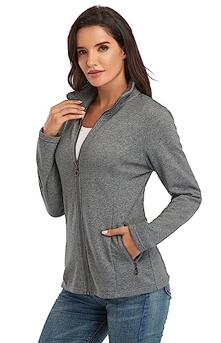 Anienaya Women's Stand Collar Lightweight Jacket Cotton Jackets Warm Slim Fit Casual Zip up Outerwear Coat2