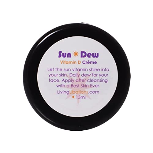 Living Libations - Organic Sun Dew Transdermal Vitamin D Crème | Natural, Wildcrafted, Vegan Clean B