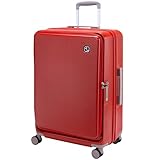 [アクタス] スーツケース キャリーケース キャリーバッグ Mサイズ フロントオープン 片開きファスナータイプ 横開き 拡張付き ５W１Hキャリー