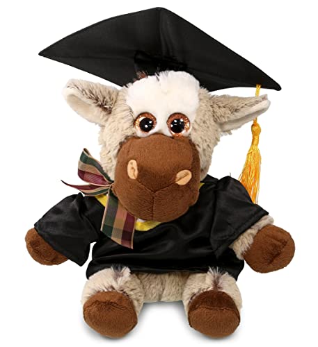 Dollibu Floppy Donkey Graduation Plush Toy - Super Soft Graduation Stuffed Animal Dress Up With Gown And Cap With Tassel Outfit - Cute Congratulatory Graduation Gift - 7 Inches #TOP29