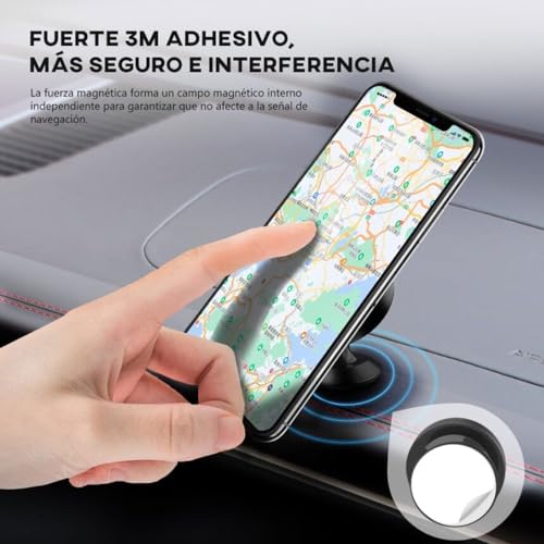 Suporte Magnético Celular Ampla Compatibilidade Cinza Fixação Segura para seu Smartphone MPOWER