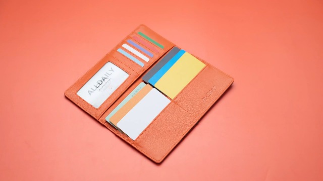 Amazon.com: Alldaily Bifold Slim Long Wallet for Men RFID-Blocking