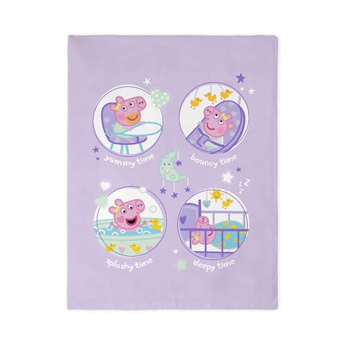 CafePress Peppa Pig: Morning to Evening Twin Duvet Cover, Printed Comforter Cover, Unique Bedding,