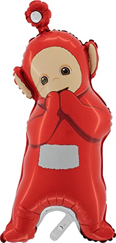 Toyland® 32 Pouces Teletubbies Po Ballon en Aluminium Rouge Tellytubby en Forme - Décorations de Fête d'Enfants