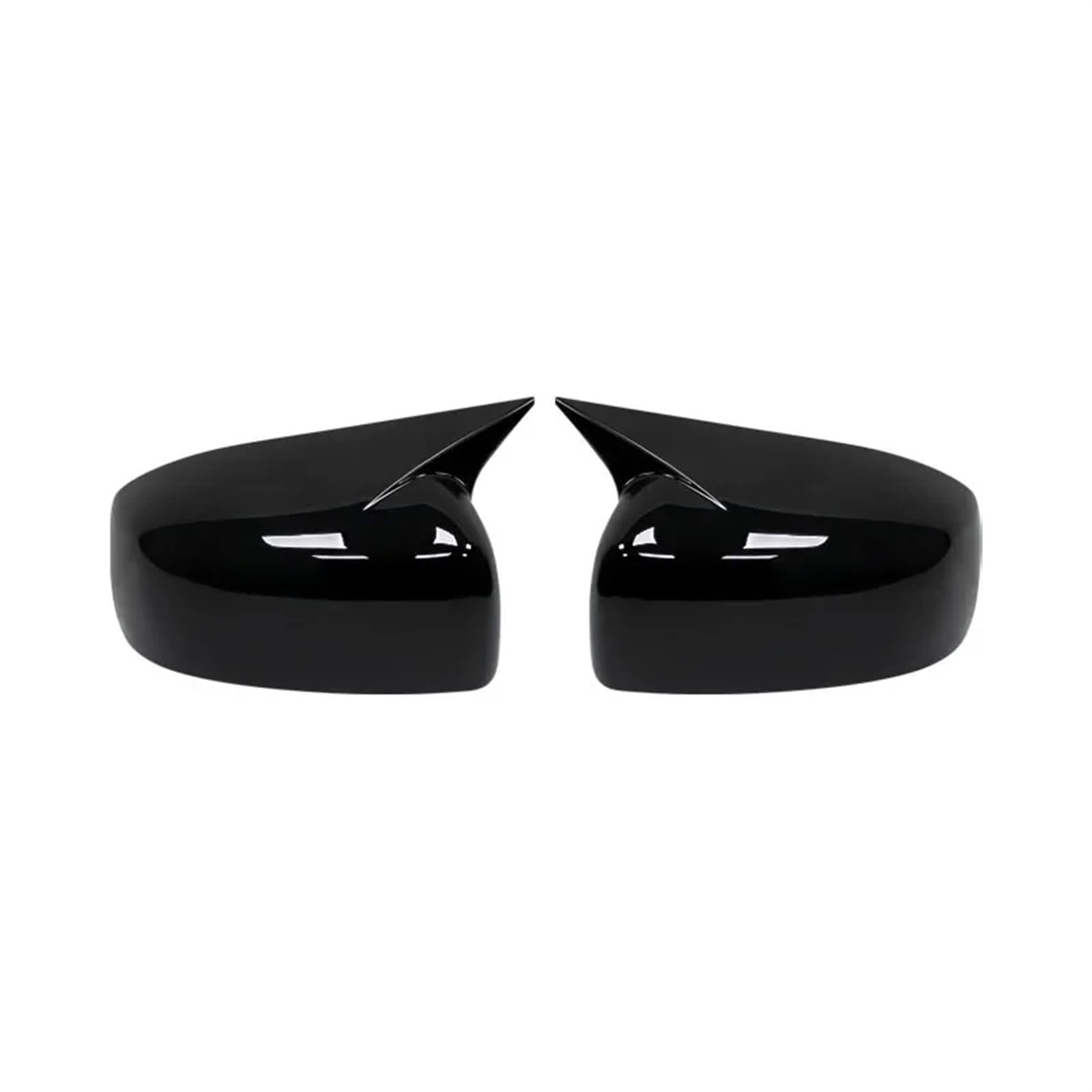Side Wing Mirror Cover for for Lancer X 10 EX for EVO 2013-2016 Black/Carbon Side Door Rearview Mirror Cover Cap Trim Shell Sticker(No Light Black)
